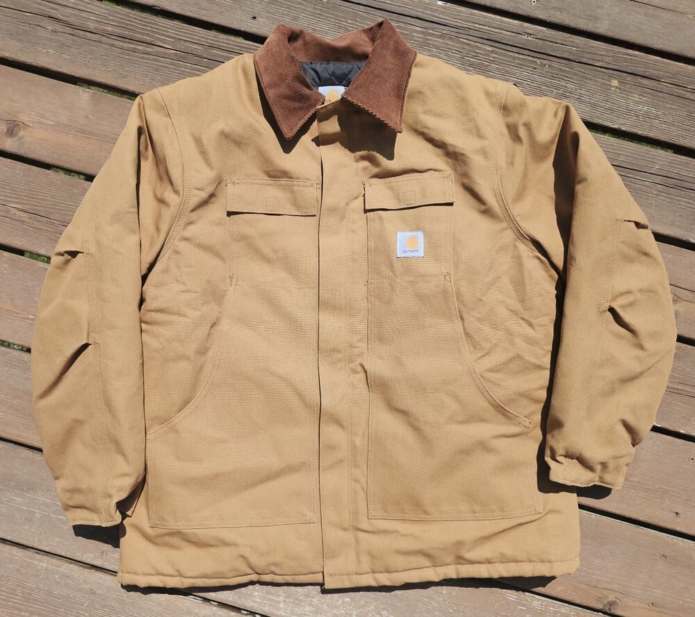 Vtg Carhartt C03 BRN Arctic Quilt Lined Traditional Duck Coat Jacket Mens Sz 50